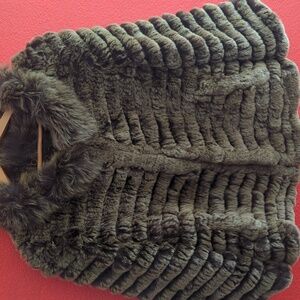 Jacket with pockets-Olive green